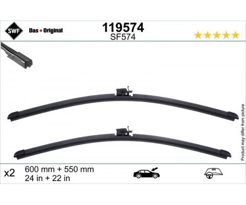 SILECEK SUPURGESI TAKIMI 600mm / 550mm MERCEDES W213 S213 C238 A238 C257