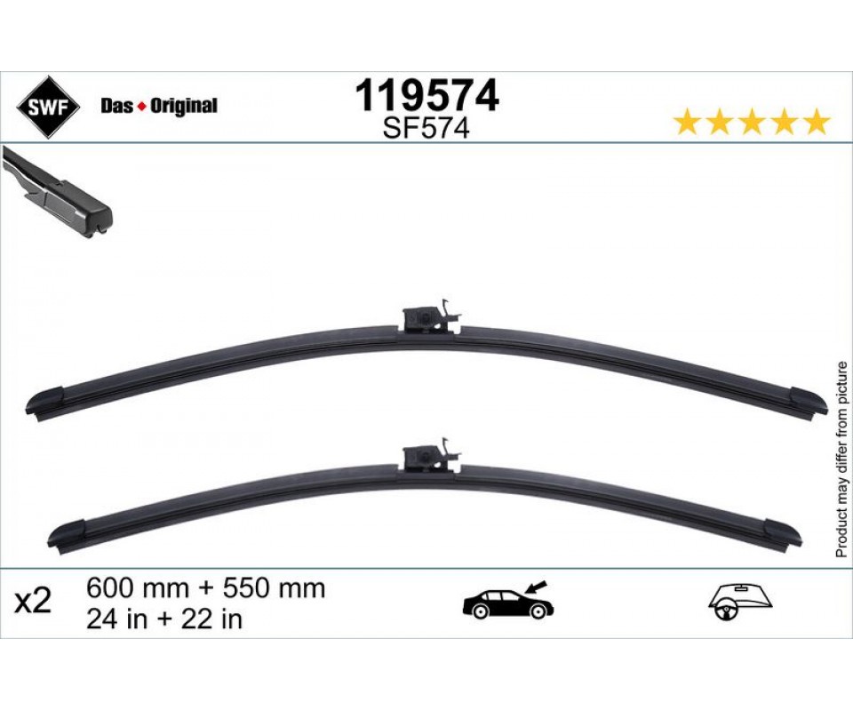 SILECEK SUPURGESI TAKIMI 600mm / 550mm MERCEDES W213 S213 C238 A238 C257