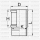 MOTOR GÖMLEĞİ PARTNER-P106-P306-P307 1.4-P P206 1.6-TU3 75.00 ÇAP STD