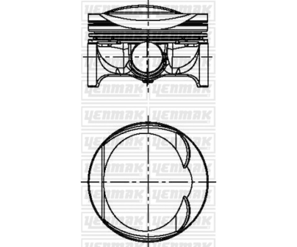 PISTON SEGMAN Q83.015MM 050 -AUDI-VOLKSWAGEN-1.8 TFSI 16V/1.8 TSI 16V-A3/A4/A5/CC/PASSAT TPR SEGMA NLI