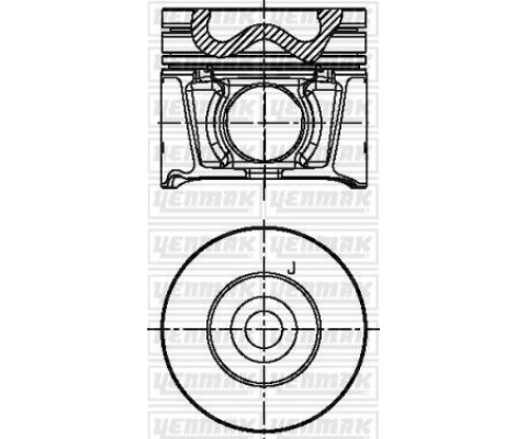 PISTON SEGMAN MAZDA B2500 RANGER 06> 2.500 DİZEL 143 PS TURBO 0.50 ÇAP: 93.00MM