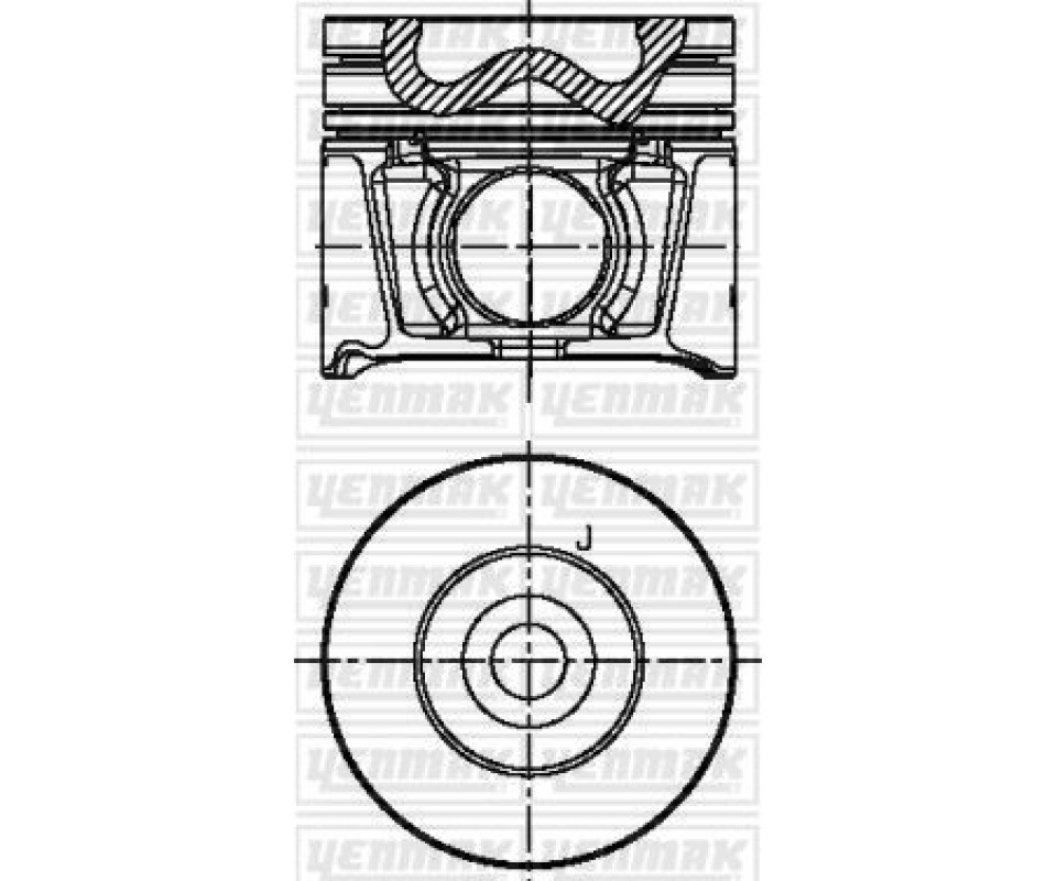 PISTON SEGMAN MAZDA B2500 RANGER 06> 2.500 DİZEL 143 PS TURBO 0.50 ÇAP: 93.00MM