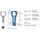 PISTON KOLU BMW N47 C20 B47 C20 E60 F10 F20 F30 E90 E84 E83 F25 E92 E93 F32 F34 F36 / MINI R55 R56 R57 R58 R59 R60 R61 / TOYOTA AVENSIS VERSO 1.6L 1WW WWT270 WAR20 D4-D dizel 03-08