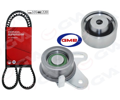 TRİGER KAYIŞ SETİ HYUNDAI ACCENT ADMIRE ERA 1.5L G4EB 01-> 1.4L 1.6L G4ED G4EE 01-10 / GETZ 1.4L 06-10 / MATRIX ELANTRA 1.6L 01-06 / KIA RIO 1.4L 1.6L 06-10 / CERATO 1.6L 04-07 1 KAYIŞ 2 RULMAN