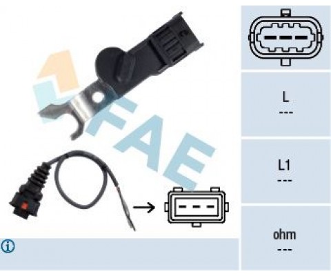 9012039 KABLOLU EKSANTRİK MİL SENSÖRÜ ASTRA F-OMEGA B-VECTRA A-VECTRA B 1.8-2.0 16V X20XEV