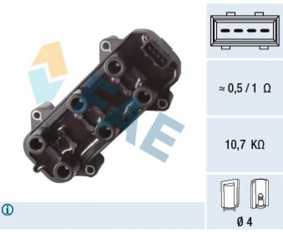 ATEŞLEME BOBİNİ VECTRA B 2.5 V6 1995-2000 OMEGA B 2.5 - 3.0 V6 1995-2001