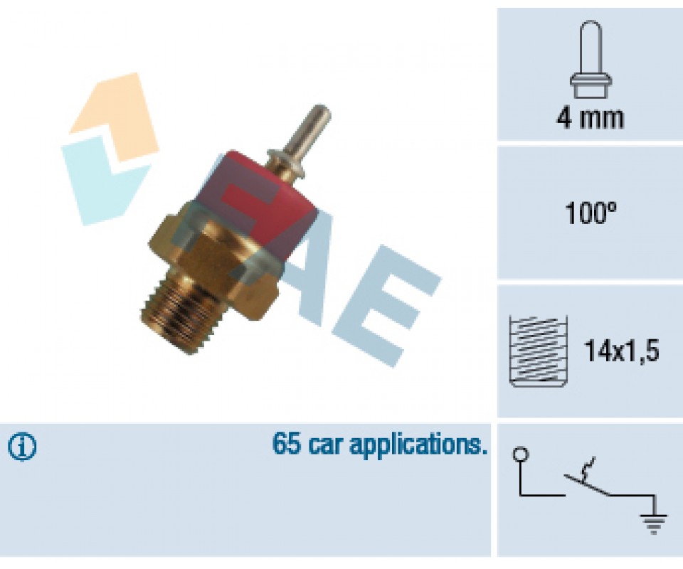 HARARET MUSURU 100 C - 95 C RADYATOR FANI MERCEDES W114 W115 W123 W201 W460 W463 W116 W126