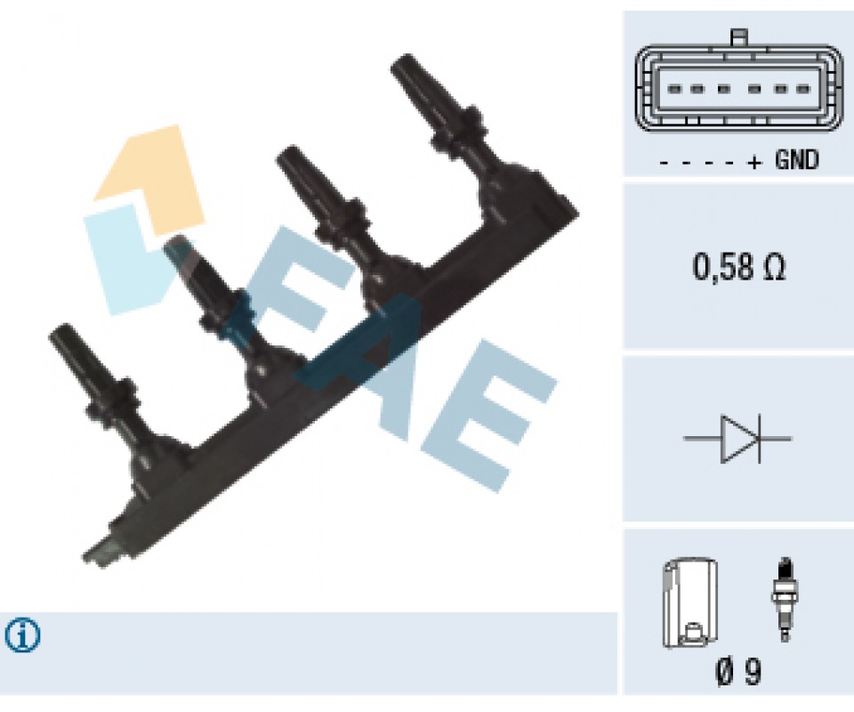 ATEŞLEME BOBİNİ PSA CITROEN ELYSEE PEUGEOT P301 1.6 VTİ 115 13>