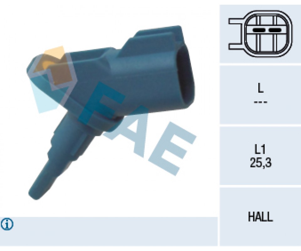 ON ABS SENSORU SAG/SOL FOCUS II 03>11 FOCUS II C MAX 04>11 MONDEO IV 07>14 VOLVO C30 533 10>12 C70