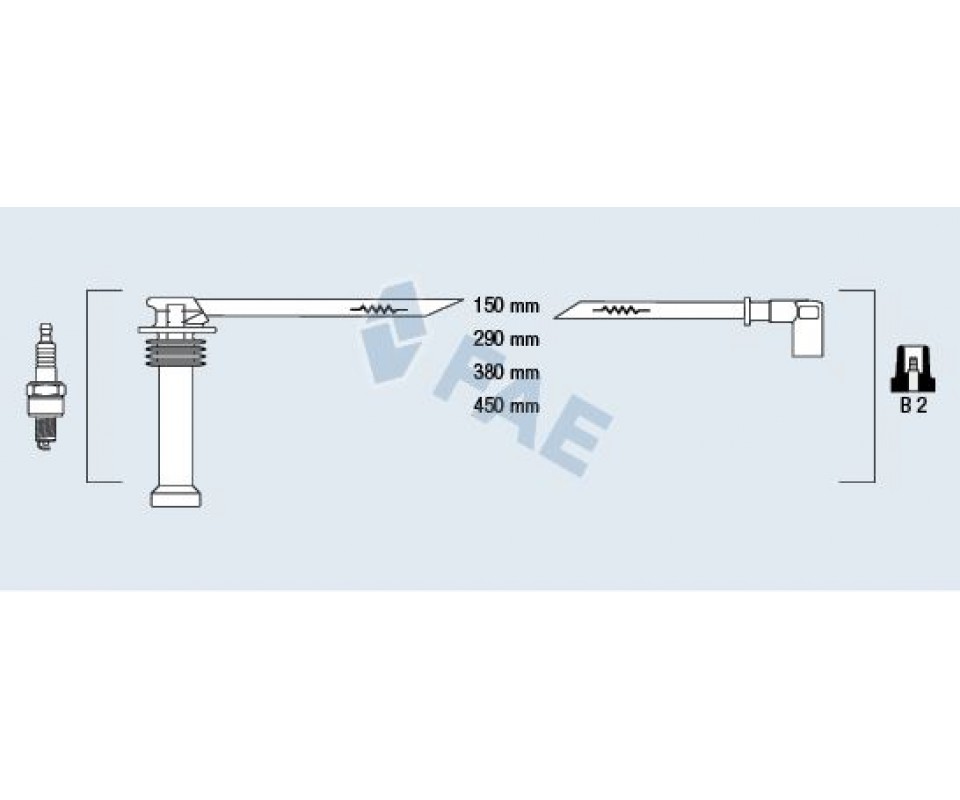 BUJİ KABLO TAKIMI FOCUS-CMAX-FİESTA-MONDEO-BMAX-MAZDA-VOLVO C30-S40-V50 98> 1.4-1.6 ZETEC