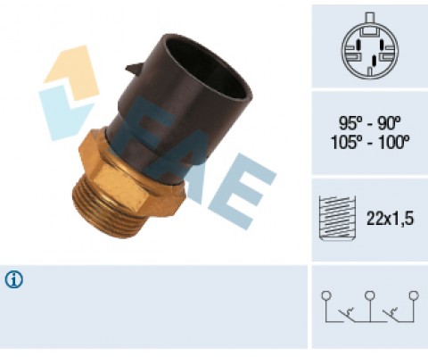 FAN MÜŞÜRÜ 90-95c ASTRA F 1.7-1.8-2.0 93-98 -OMEGA B 94-03 -VECTRA A 94-95 2.0