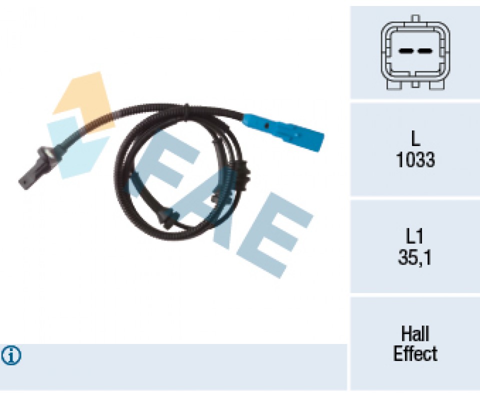 ABS DEVİR SENSÖRÜ ÖN CROSSLAND-P207-P208-P301-P2008-BIPPER-C-ELYSEE-C3 AIRCROSS-C3 II-III C4 CACTUS- NEMO-DS3