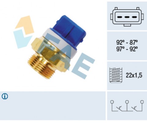 FAN MÜŞÜRÜ 87-92c PARTNER-BERLINGO-P205-P306-P405-EXPERT-JUMPY-XSARA-ZX 1.1-1.4-1.6-1.9