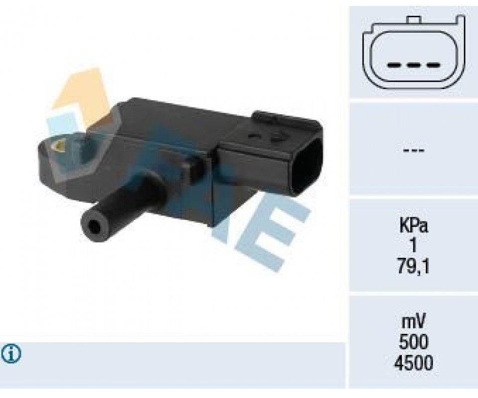 EGZOZ BASINÇ SENSÖRÜ FORD FİESTA-COURİER 12> 1.5-1.6 TDCİ