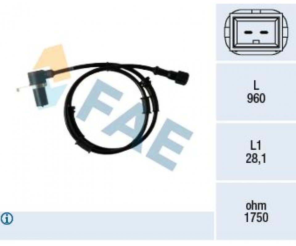 ON ABS SENSORU VOLVO S40 I 644 1.6 99>04 V40 645 95>04