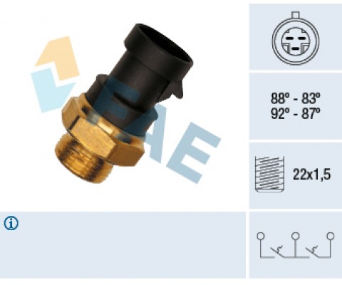 FAN MÜŞÜRÜ 66C 3 FİŞLİ DUCATO-BOXER-JUMPER 98-02 PUNTO 94-99 PALIO 97-01