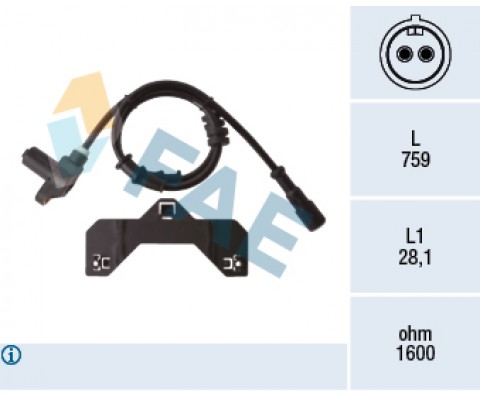 ABS DEVİR SENSÖRÜ ÖN OPEL VECTRA B 96>02