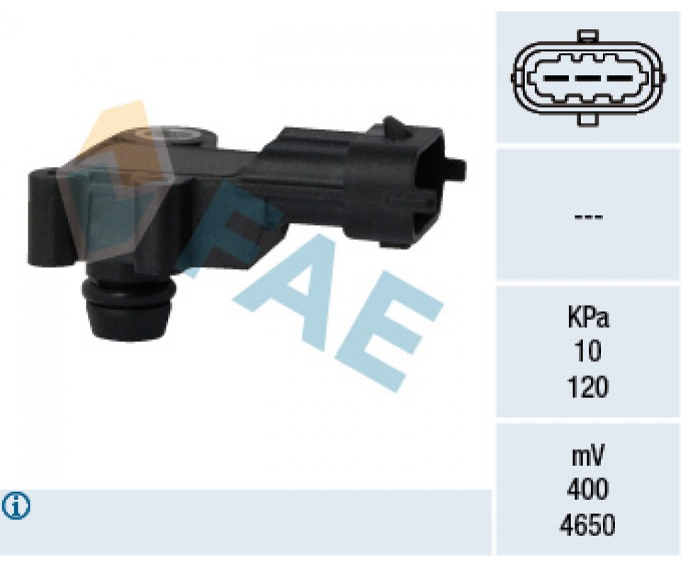 EMME MANİFOLD BASINÇ SENSÖRÜ ASTRA H-J INSIGNIA A-CORSA D-E MERIVA B-MOKKA-1.4-1.8 ANTARA 2.4-3.0
