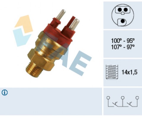 HARARET MUSURU 100 C - 95 C RADYATOR FANI MERCEDES W124 W201 W210 W163 W140