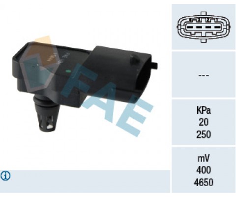 BASINÇ MAP SENSÖRÜ ASTRA G-H-J-INSIGNIA A-CORSA D-MERIVA A-B-VECTRA C-ZAFIRA B 1.4 NET-NEL-1.6 LET-X NT-LET-LER 2.0 LEH-LEL-LER