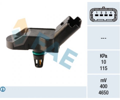 EMME MANIFOLD BASINÇ MAP SENSÖRÜ P106-P206-P207-P301-P306-P307-P308-P407-P1007-PARTNER-BERLINGO- C 2-C3-C4-C5-XSARA-SAXO 1.1-1.4-1.6-1.8-2.0-2.2