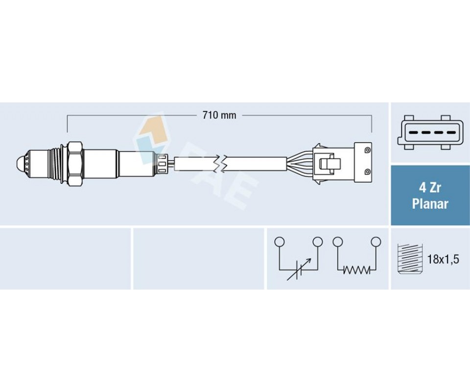 OKSİJEN SENSÖRÜ ARKA VOLVO C70 98-05 C70 COUPE 97-02 S70 97-00 97-02 XC70 2.4T 97-02