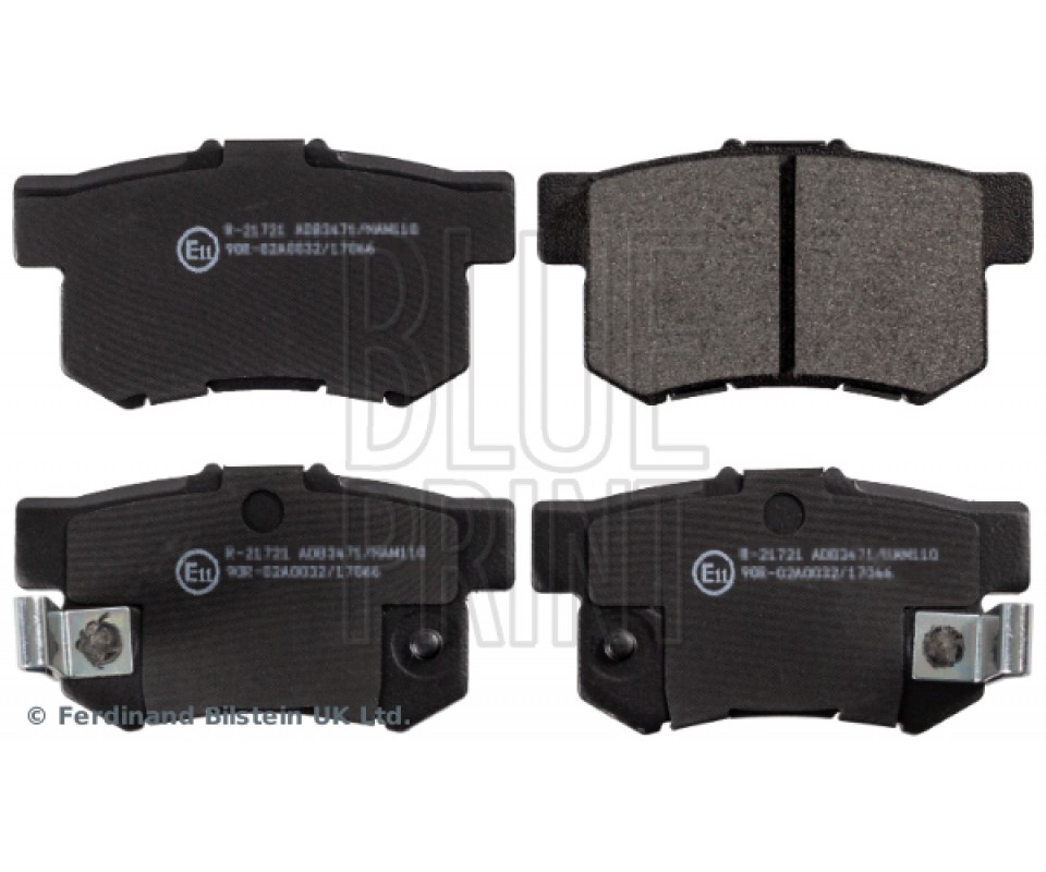 ARKA FREN BALATA HONDA CIVIC 1.6L D16 VTEC VTI 01-05 / 1.4L 1.6L 96-01 / 1.6L R16A2 VTEC SEDAN 06-> / ACCORD 2.0L F20 90-98 / LEGEND 3.2L 91-96 / SUZUKI SX4 1.6L M16A RW416 05->