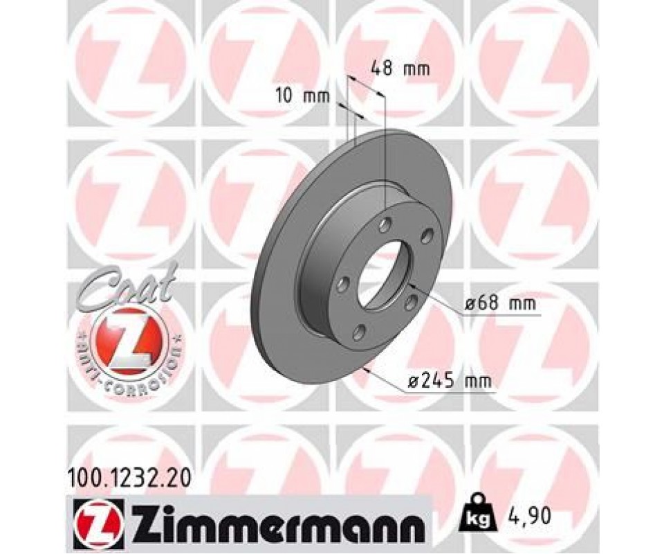 ARKA FREN AYNASI PASSAT 1.8 20V-1.9TDI-2.5-2.8 96> AUDI A4 2.5 QUATTRO 96-01 245x10x5DL 986478888-986479B56-DF4026