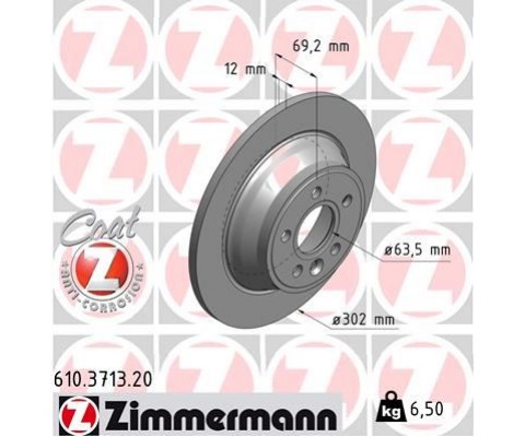ARKA FREN DISK AYNASI VOLVO V70 III 07> D4 13> S80 II 2.0 3.2 /2.0TDI 08> XC70 06>