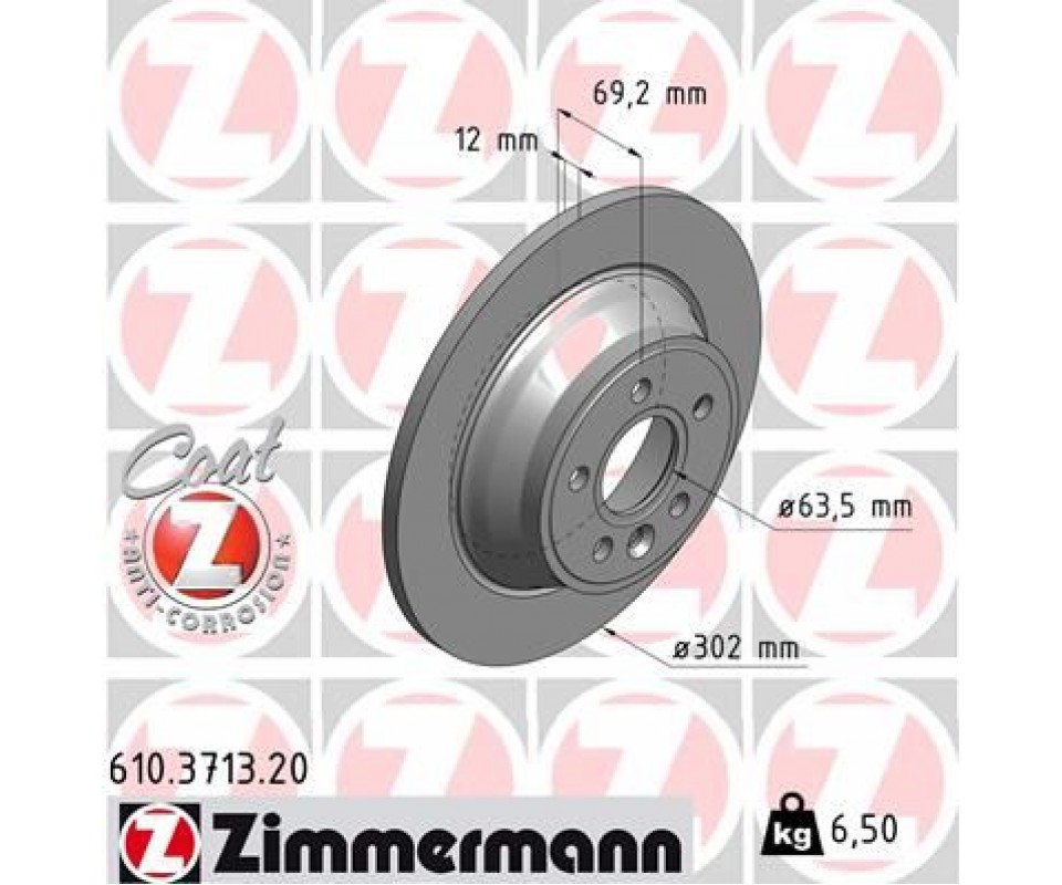 ARKA FREN DISK AYNASI VOLVO V70 III 07> D4 13> S80 II 2.0 3.2 /2.0TDI 08> XC70 06>
