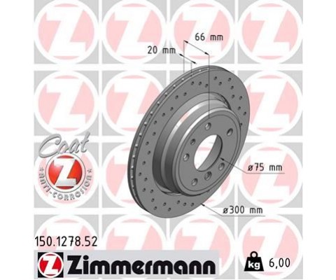 FREN DİSKİ ARKA BMW M5 E34 88>95 E34 V8 4.0 92>96 DELIKLI