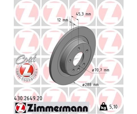 ARKA FREN AYNASI INSIGNIA B 2017 >> 16 İNÇ 288x12x5DL DOLU
