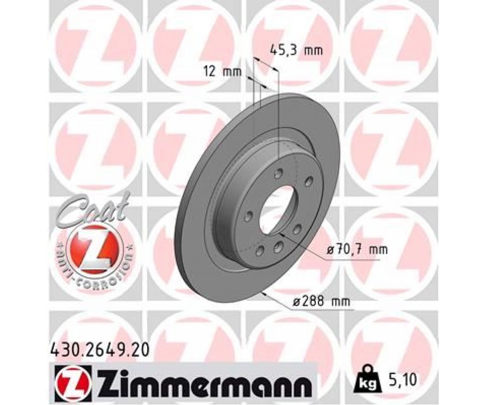 ARKA FREN AYNASI INSIGNIA B 2017 >> 16 İNÇ 288x12x5DL DOLU