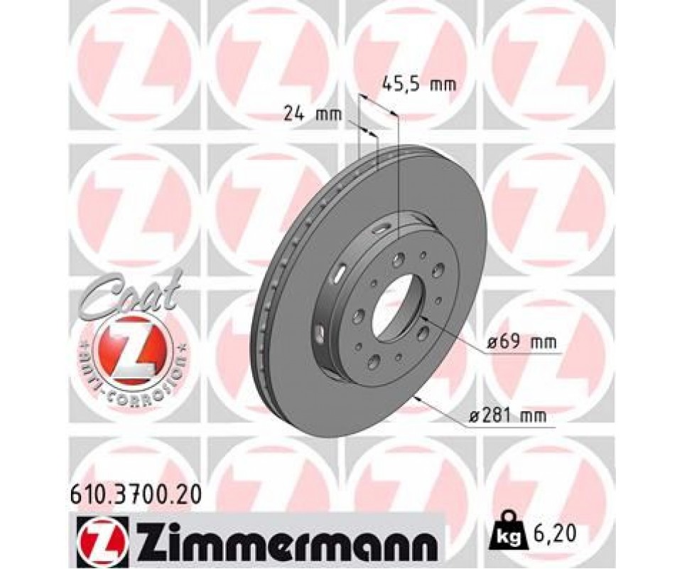 ÖN FREN DİSKİ HAVA KANALLI MITSUBISHI CARISMA 1.6L 4G92 DA1A 95-> 1.8L GDI 4G93 DA2A 95-> 1.9L DI -D F9Q dizel DA5A 00-05 / SPACE STAR 1.3L 1.6L DG1A 98-> / VOLVO S40 1.6 1.8 1.9 2.0 T 95/04 V40