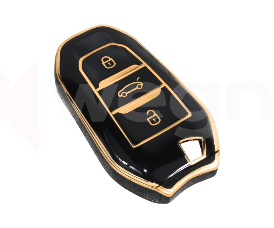 KONTAK ANAHTAR KUMANDA KORUYUCU KILIF TPU SİLİKON SİYAH CITROEN C5 AIRCROSS-C3-C4-C-ELYSEE