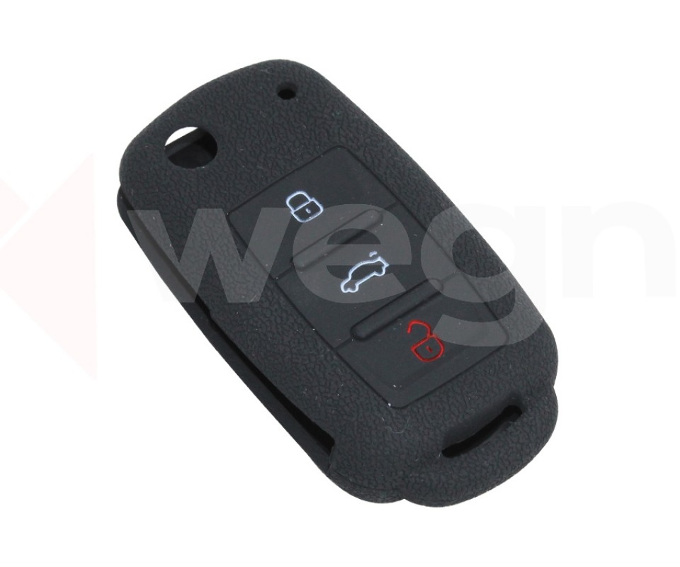 KONTAK ANAHTAR KUMANDA KORUYUCU KILIF SİLİKON SİYAH VW CADDY-JETTA-POLO-GOLF 6-SEAT LEON