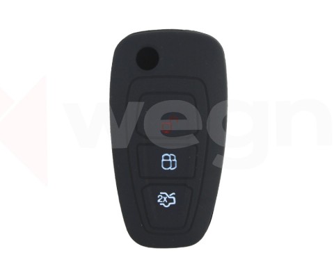 KONTAK ANAHTAR KUMANDA KORUYUCU KILIF SİLİKON FORD TRANSIT-MONDEO-FOCUS-RANGER-C MAX-S MAX SİYAH