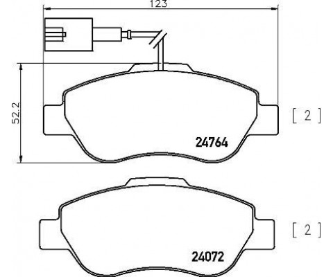 FREN BALATASI ÖN FIAT 500 07> FORD KA 09>