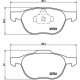 ÖN BALATA FOCUS 04>18 CMAX 07>19 KUGA I -II 08>14 VOLVO V40 19> C30 06>12 S70 08>13S40 04>12 V50 04>12 MAZDA 3 03>09 5 05>09