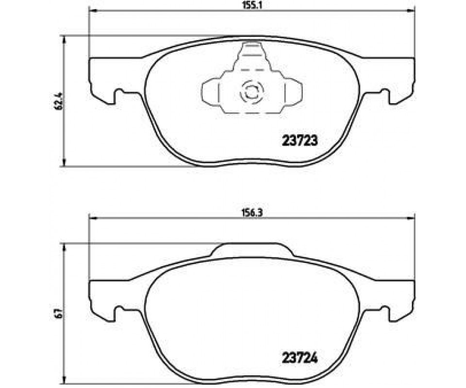 ÖN BALATA FOCUS 04>18 CMAX 07>19 KUGA I -II 08>14 VOLVO V40 19> C30 06>12 S70 08>13S40 04>12 V50 04>12 MAZDA 3 03>09 5 05>09
