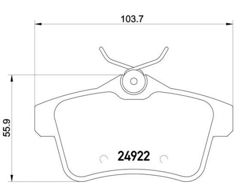 ARKA FREN BALATASI PEUGEOT P3008 09>16 P5008 09>17 P508 10>18 P308 GTI-RZC 10>14 CITROEN C4 09>16 DS4-DS5 11>15