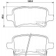 ARKA FREN BALATASI OPEL ASTRA K 1.0-1.4-1.4T-1.6T-1.6 CDTI 16>22 106.5x46.3x16.6