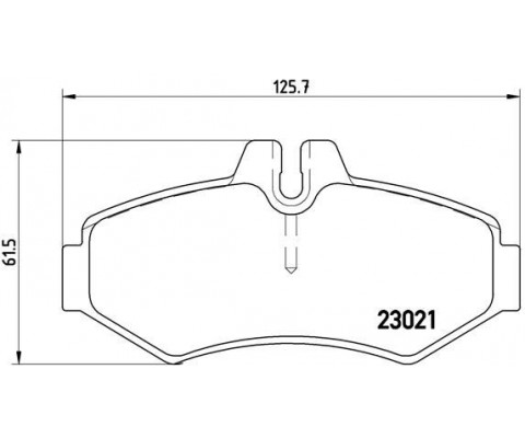 FREN BALATASI ARKA MERCEDES W463 B901>B904 . VW LT 28-35-46