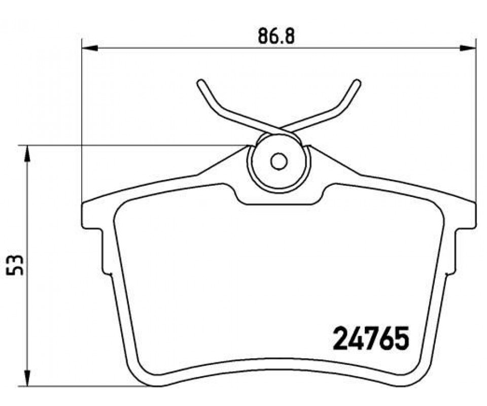 ARKA FREN BALATASI P307 00>09 P308 07>14 PARTNER 08> PARTNER TEPEE 08> BERLINGO 08> C4 04>16 XSARA PICASSO 99>11 DS4 15>18