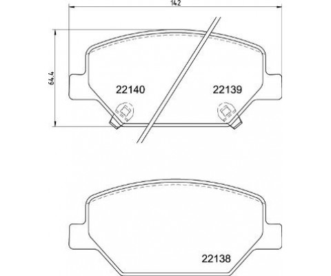 ÖN FREN BALATASI OPEL INSIGNIA B 18> 17 İNÇ JANT