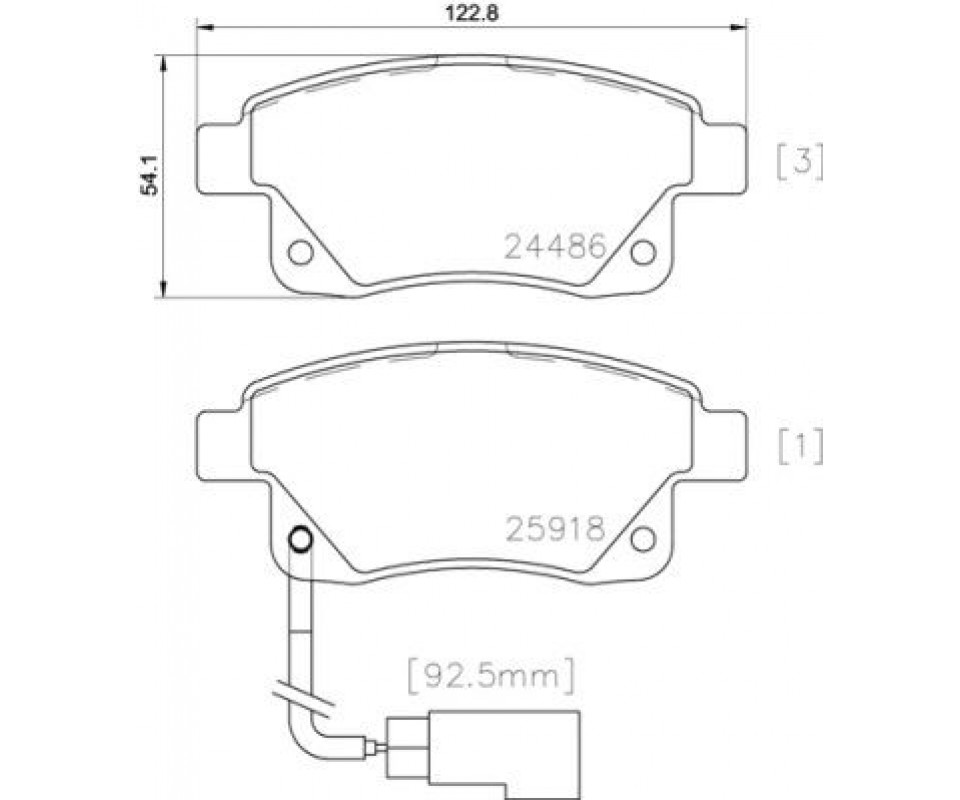 ARKA FREN BALATASI TRANSIT V347-V348 06>11 FISLI