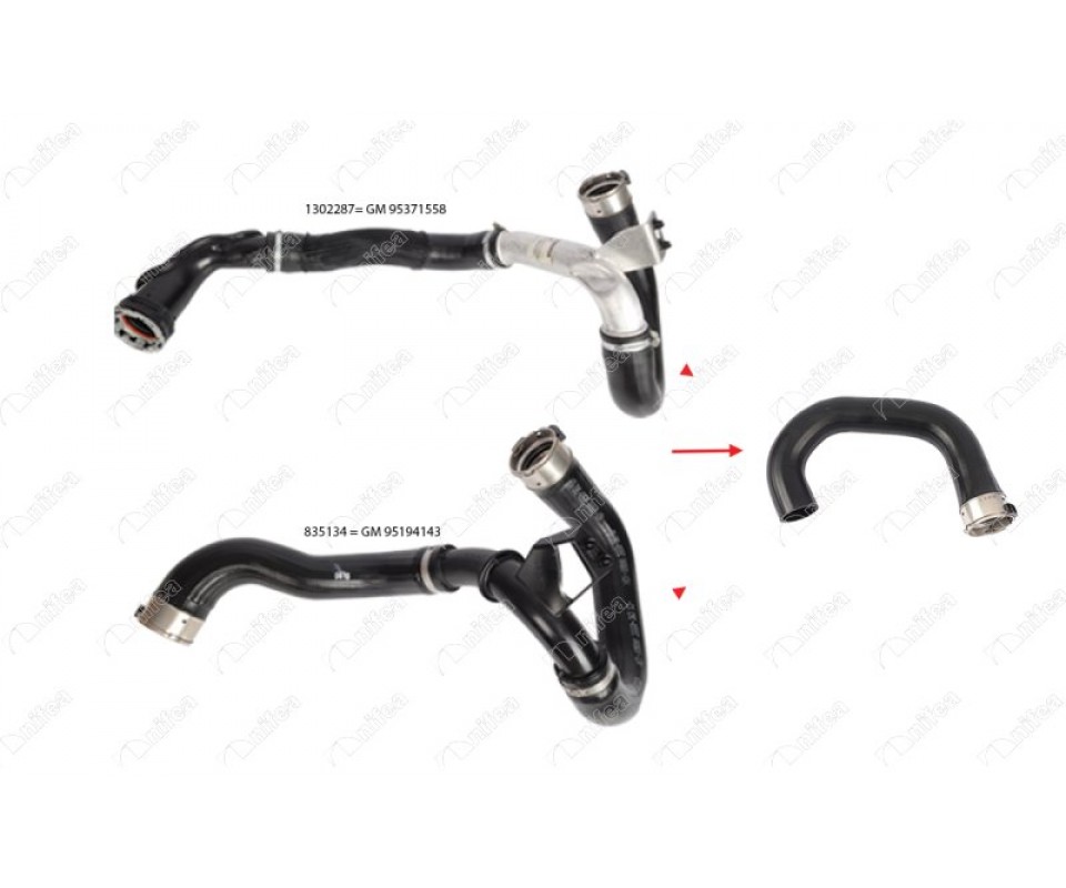 TURBO HORTUMU UÇ PARÇA ÇIKIŞ OPEL MOKKA 12-> 1.6 A-B-D16DTH-DTN-DTU