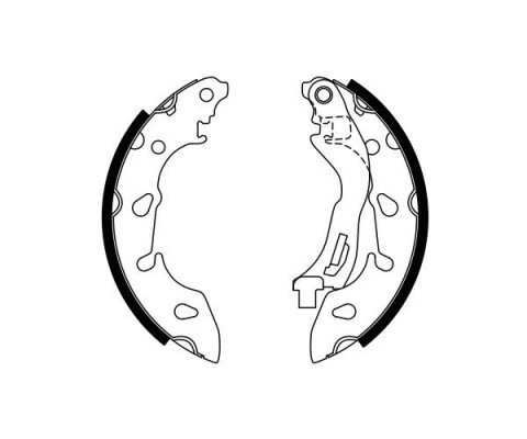 ARKA PABUÇ BALATA PANDA 04> 500 08> 500C 09> FORD KA 09>