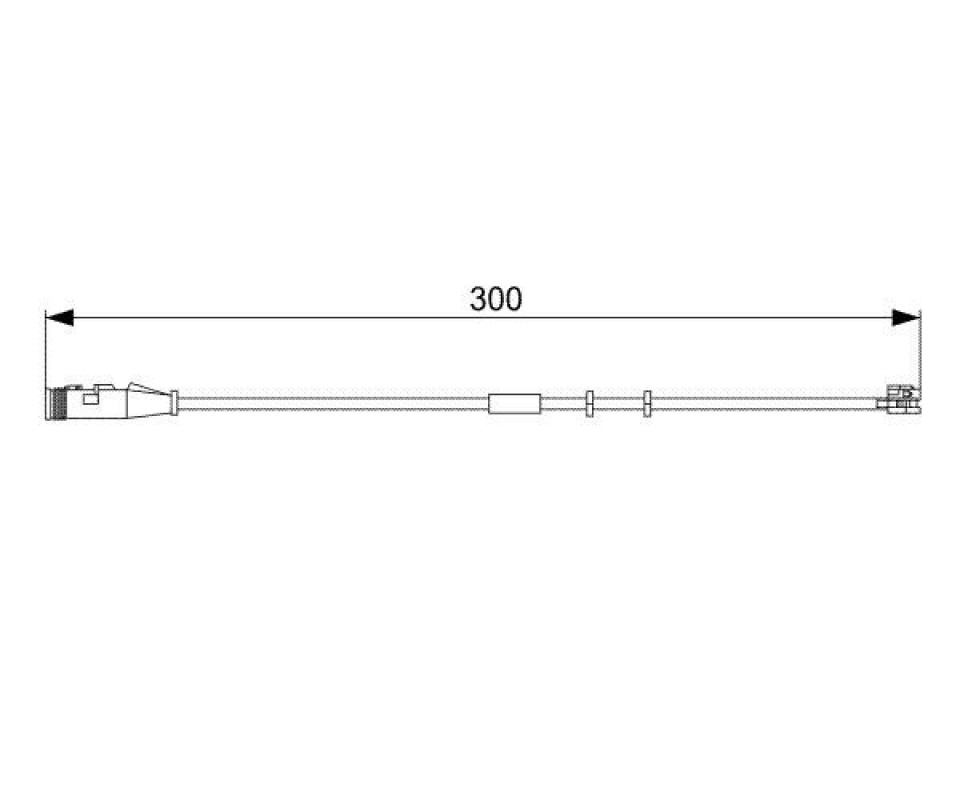 ÖN FREN BALATA FİŞİ İKAZ KABLOSU ASTRA H-ZAFIRA B 04> VECTRA C 1.9-2.0-2.2 GTS 04> 300mm