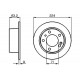ARKA FREN AYNASI CITROEN XM Y3 -XM Y4 -XM BREAK Y3 -XM BREAK Y4 1992->1994 DOLU 224x71x5DL